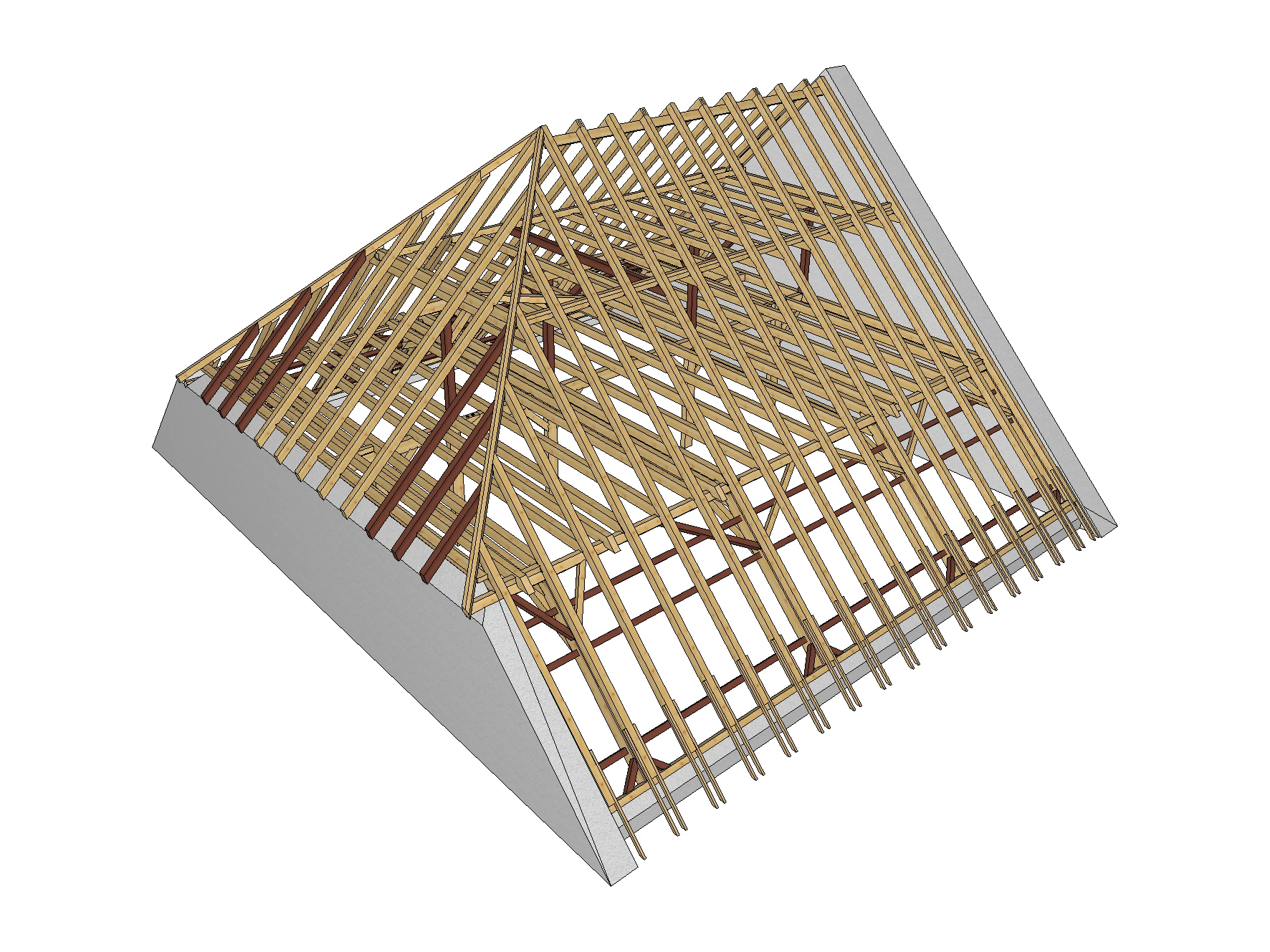 3D-Planung Dachstuhl