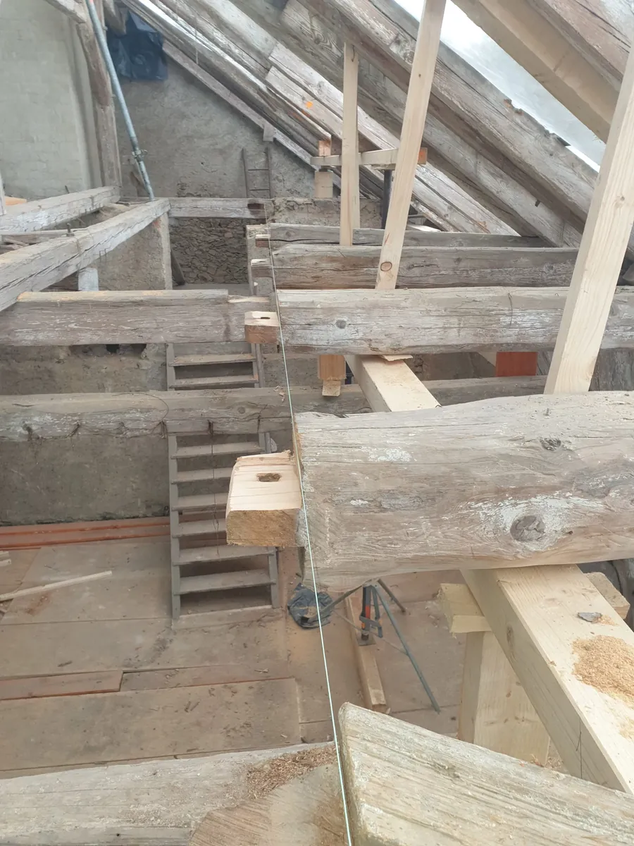 Dachstuhlsanierung Rohbau